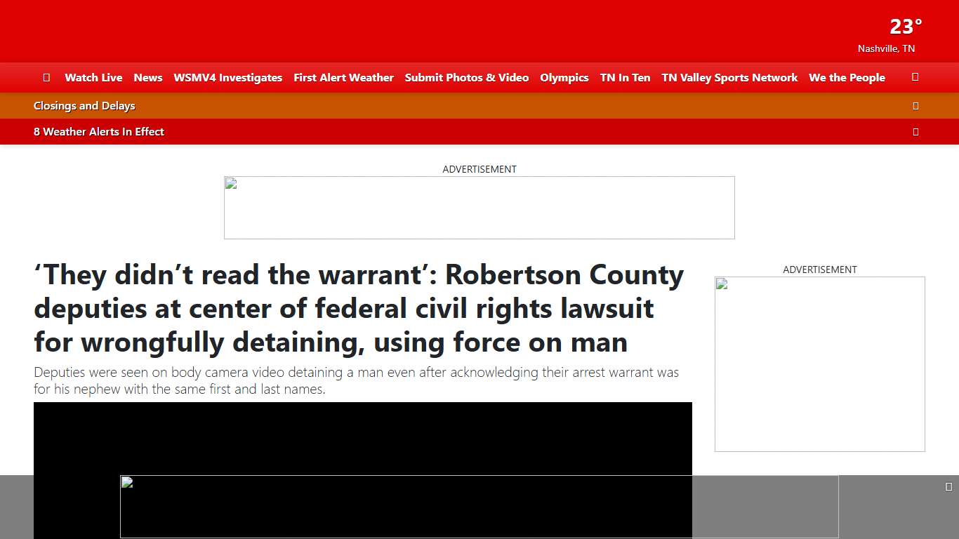 ‘They didn’t read the warrant’: Robertson County deputies at center of federal civil rights lawsuit for wrongfully detaining, using force on man