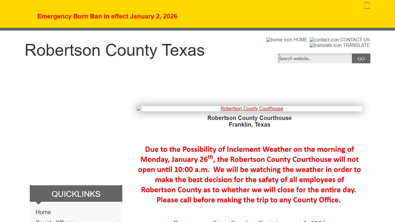 Home Page - Robertson County